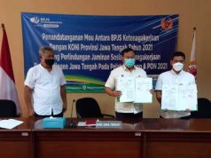 KONI Jateng dan BPJS Ketenagakerjaan Teken MoU untuk Lindungi Atlet PON Papua