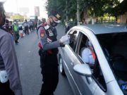 Personil Gabungan Polres Klaten Gelar Operasi Yustisi Penyekatan di Perbatasan Jateng- DIY