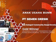 Semen Gresik Raih Dua Penghargaan Gold di Ajang Pria 2021