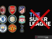 UEFA Hanya Hukum Denda Sembilan Klub Inisiator Liga Super Eropa