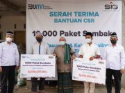 Safari Ramadan SIG Salurkan Paket Sembako Senilai Rp 1,4 Miliar