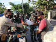 Kompak, Kodim Dan Polres Blora Bagikan 1077 Takjil Dan 4000 Masker Gratis Secara Mobiling