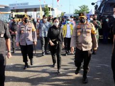 Kapolri bersama Panglima TNI Cek Gerbang Tol Brebes