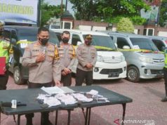 Polres Amankan 32 Mobil Travel Gelap