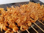 Resep: Sate Jamur Tiram Bumbu Kacang