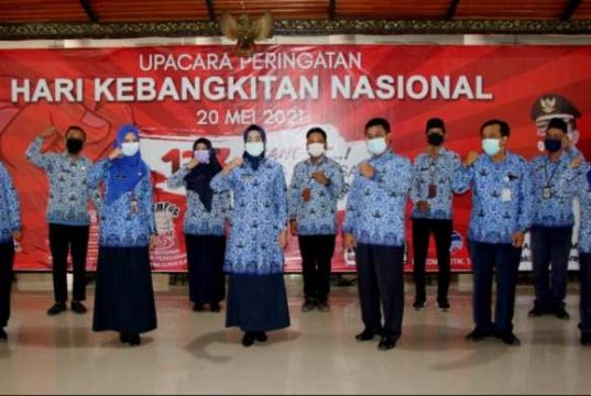 Bupati Brebes Ikuti Upacara Virtual Harkitnas