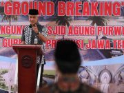 Ganjar Lakukan ‘Groundbreaking’ Pembangunan Masjid Agung Purwokerto