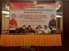 KONI Kota Semarang Gelar Bintek Penatausahaan Keuangan