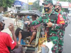 Dandim Bersama Kapolres Jepara Bagikan Takjil dan Masker Gratis