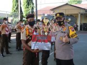 Saka Bhayangkara Polsek Kebumen Juara Lomba PBB HUT Bhayangkara