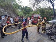 Bengkel Tambal Ban di Karanggayam Terbakar, Kerugian Rp 100 Juta