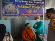 Kapolres Grobogan Monitoring Pelaksanaan Vaksinasi Covid-19