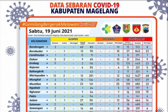 Covid-19 di Kabupaten Magelang, Jumlah Warga Terpapar 917 Orang