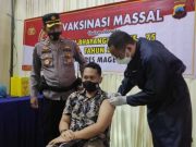 Sebanyak 343 Keluarga Polres Magelang Ikuti Vaksinasi Massal