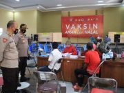 Polres Gelar Vaksinasi Massal Gratis di MPP Blora