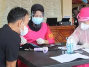 Keluarga Personel Polres Grobogan Ikuti Vaksinasi Covid-19