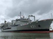 Kebakaran Terjadi di Kapal Angkatan Laut Iran di MuaraTeluk Oman