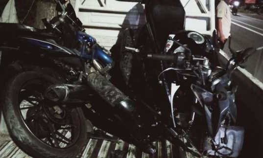 Vixion Versus Satria, Seorang Mengalami Luka Parah