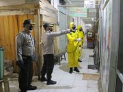 Gugus Tugas Kebumen Semprotkan Disinfektan ke Pasar dan Jalan Protokol