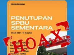 SPBU Pertamina Tutup saat PPKM Darurat Hoax