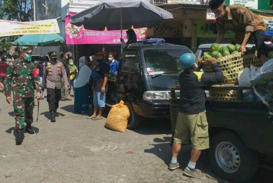 Dandim Magelang Lakukakan Pengawasan Pelaksanaan PPKM Darurat di Muntilan