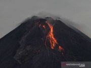 Gunung Merapi Luncurkan Guguran Lava ke Barat Daya dan Tenggara