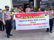 Polsek Mijen Semarang Bagikan Bahan Pangan kepada Masyarakat Terdampak PPKM Darurat