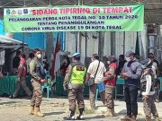 Pelanggar Prokes di Kota Tegal Jalani Sidang di Tempat