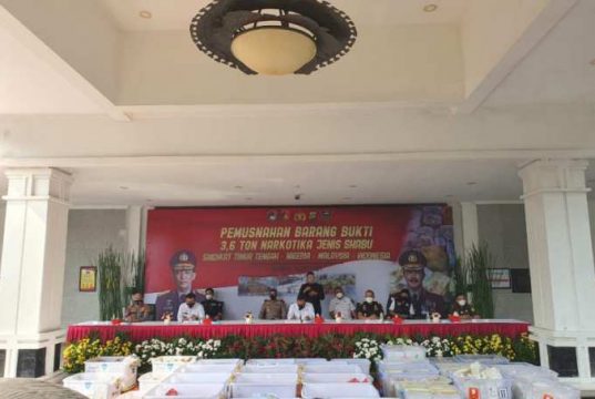 Polri Musnahkan Bukti Kejahatan Narkoba Seberat 3,6 Ton Sabu-sabu