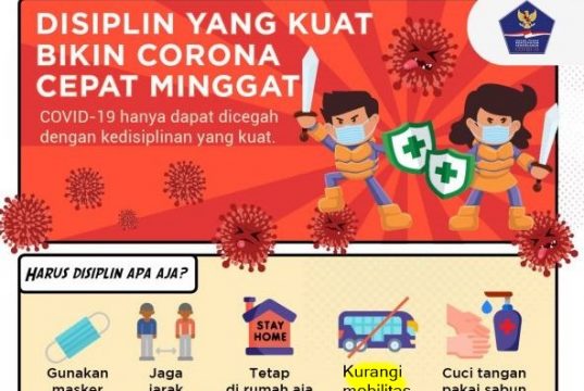 Cuma Disiplin yang Bisa Bikin Covid-19 Amblas!