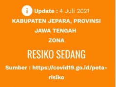 Aneh, Web Corona Jepara Sudah Terpasang Zona Oranye