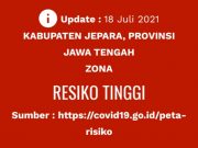 Portal Corona Jepara Kembali Berwarna Merah