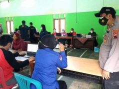 Polres Wonogiri Kirim Pawas Memantau Pelaksanaan Vaksinasi Massal
