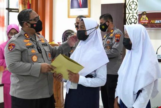 PPKM Diperpanjang Lagi, Polres Wonogiri Launching PAS Peduli Yatim Piatu Korban Covid