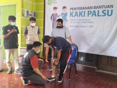 YBM PT. PLN UIT-JBT UPT Semarang bersama IZI Salurkan Bantuan Kaki Palsu
