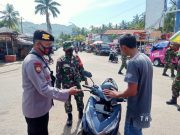 Polsek Ayah Operasi Yustisi Prokes di Batas Kebumen-Cilacap