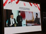 Forkopimda Blora dan Ormas Keagamaan Mengikuti Zikir dan Doa Kebangsaan Bersama Presiden