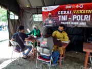 Sebanyak 760 Orang Disuntik Vaksin Merdeka Candi Polres Magelang