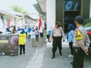 Cegah Kerumunan, Polrestabes Semarang Bubarkan Unjuk Rasa Buruh KSPI
