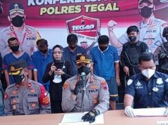 Polres Tegal Ringkus Komplotan Perampok Spesialis Tembaga