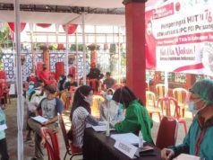 Libatkan Ratusan Nakes, Dewi Aryani dan D PDIP Kabupaten Tegal Gelar Vaksinasi di Semua Kecamatan