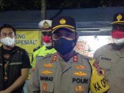 Polisi Bubarkan Pedagang Pelanggar PPKM di Kota Tegal