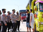 Kapolres Tegal Pimpin Penyekatan di Rest Area