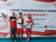 Rudi/Aisyah Juara Turnamen Bulu Tangkis Bioalpha Cup I