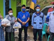 HUT ke-20 Partai Demokrat, Anggota FPD DPRD Wonosobo bagi Paket Sembako