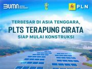 Raih Pendanaan 3 Bank Internasional, Konstruksi PLTS Terapung Terbesar di Asia Tenggara Dimulai