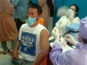 Pemain, Official Persiku dan Keluarganya Jalani Vaksinasi Covid-19