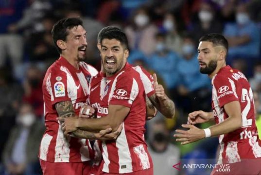 Dwigol Luis Suarez Bawa Atletico Bangkit Kalahkan Getafe