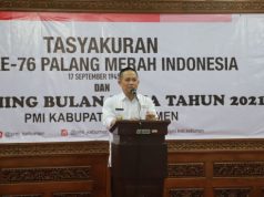 HUT PMI, Bupati Kebumen Sumbang 1 Mobil Sedan