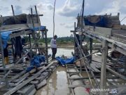 Polres Riau Musnahkan 15 Mesin Tambang Ilegal